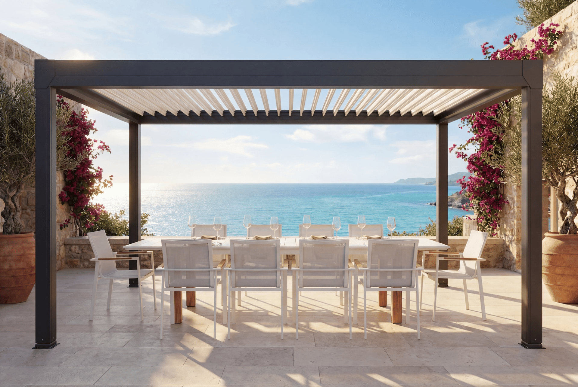 Umbrellas and Pergolas